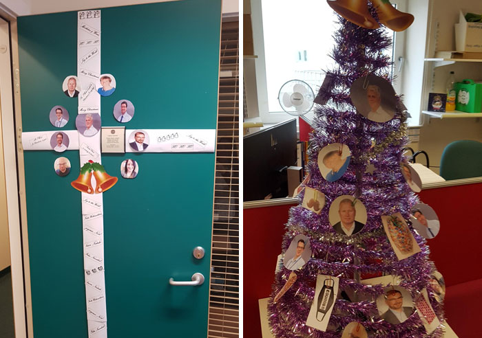 Christmas Decoration Competition - Here Is Our Minimalistic Decors That Can Be Recycled! We've Seen That The Door Bow Seems To Be Popular So Decided To Make Our Own