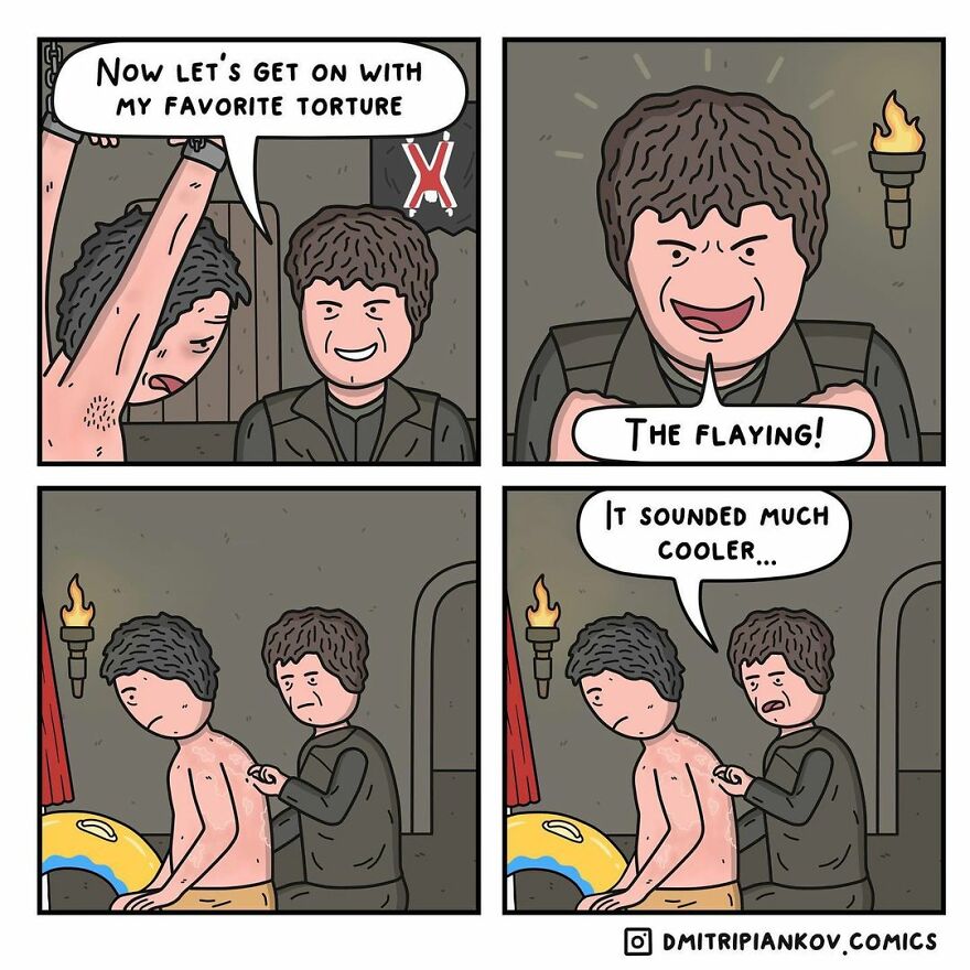 These Comics By This Russian Comedian Will Make The Day Of Those Who Like Dark Humor
