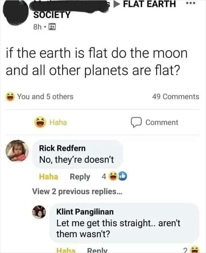 Wasn't Flat Doesn't Moon