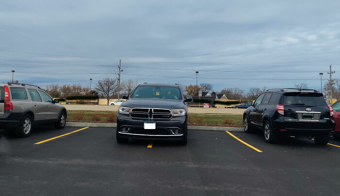 Black Friday. No Spaces To Park. He Saw Me Taking The Pic, Flipped Me Off And Called Me Karen