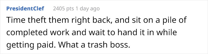 Person Works "Too Efficiently," Gets In Trouble For "Time Theft" Person Works "Too Efficiently," Gets In Trouble For "Time Theft"