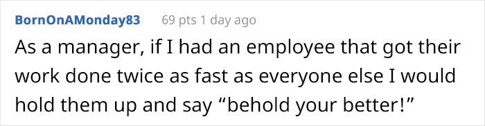Person Works "Too Efficiently," Gets In Trouble For "Time Theft" Person Works "Too Efficiently," Gets In Trouble For "Time Theft"