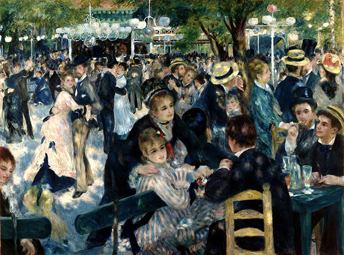 Dance At Le Moulin De La Galette by Pierre-Auguste Renoir