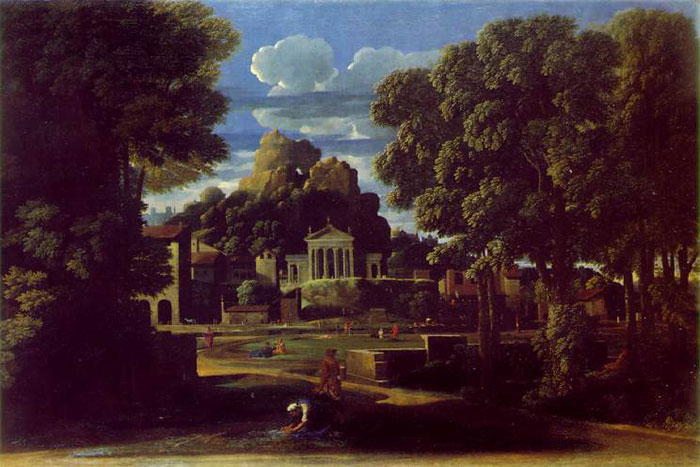 Landscape With The Ashes Of Phocion by Nicolas Poussin