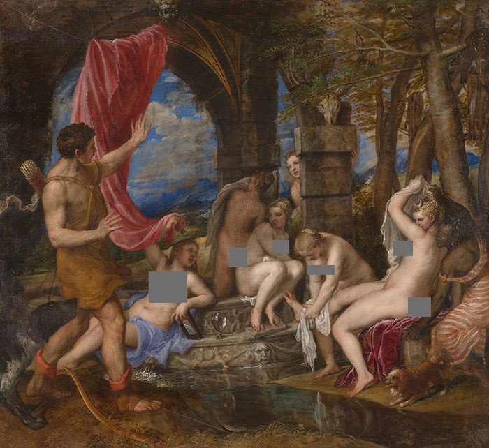 Diana And Actaeon by Titian