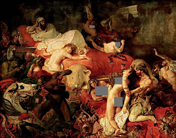 Death Of Sardanapalus by Eugène Delacroix