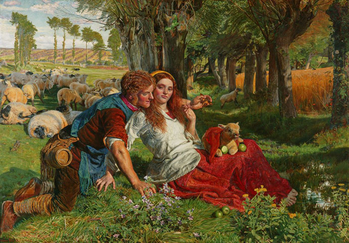 The Hireling Shepherd by William Holman Hunt