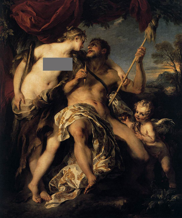 Hercules And Omphale by François Lemoyne