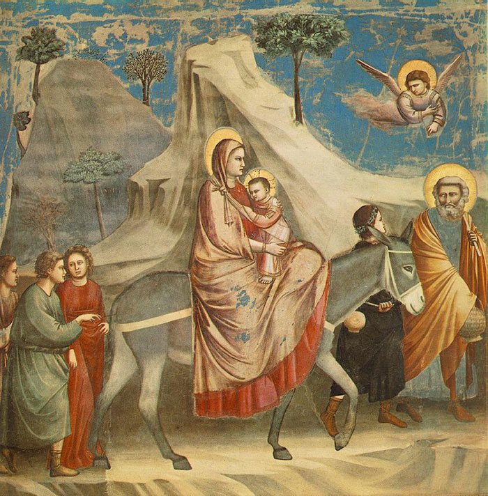 The Flight Into Egypt by Giotto
