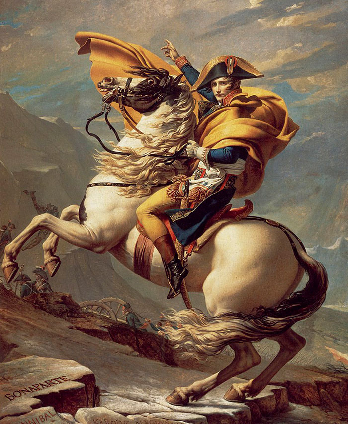 Napoleon Crossing The Alps by Jacques-Louis David