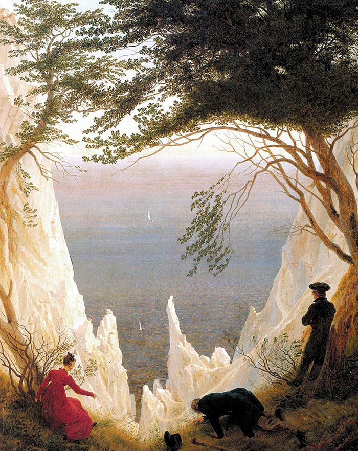 Chalk Cliffs On Rügen by Caspar David Friedrich