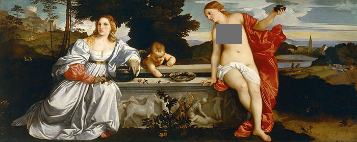Sacred And Profane Love by Titian