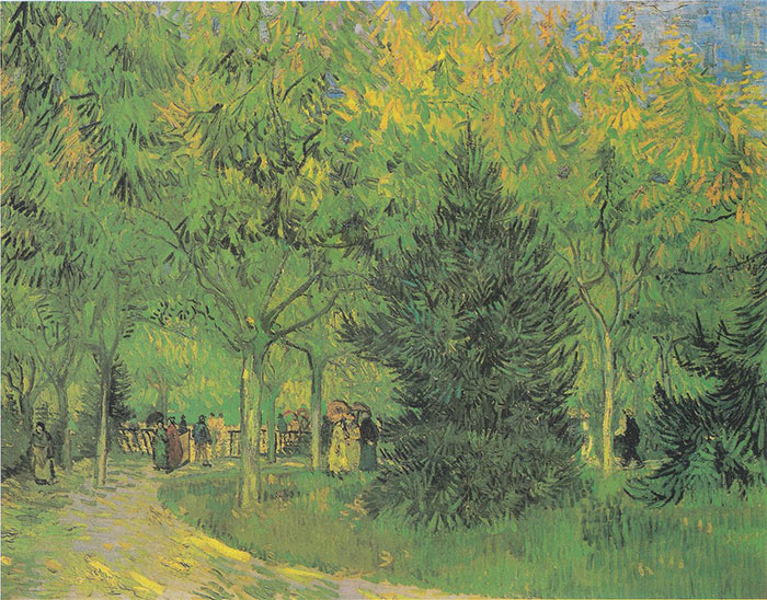 A Lane In The Public Garden At Arles by Vincent van Gogh