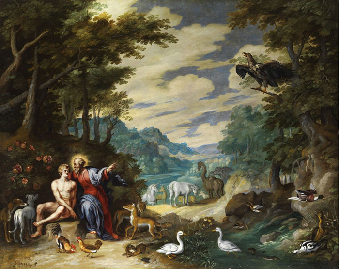 Creation Of Adam by Jan Brueghel the Younger