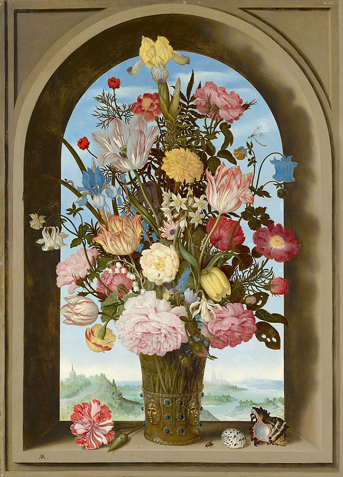 Vase Of Flowers by Ambrosius Bosschaert