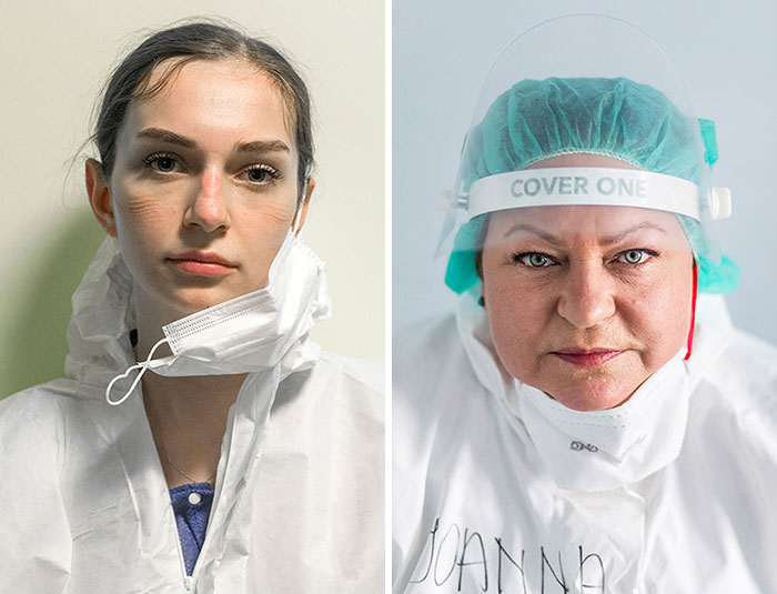 Heroes: Portraits Of 35 Frontline Workers That We Turned Into A Billboard In The Center Of Warsaw