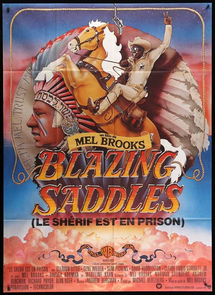 Poster of Blazing Saddles movie 