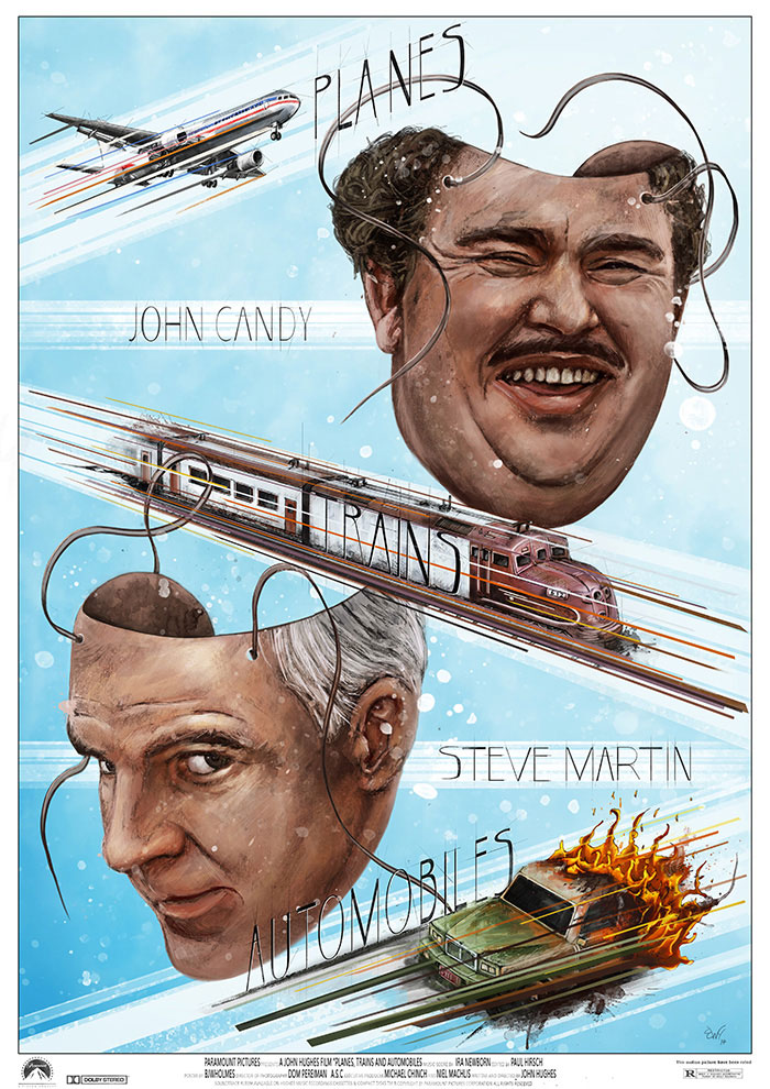 Poster of Planes, Trains And Automobiles movie 
