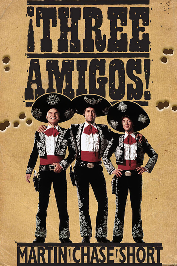 Poster of ¡Three Amigos! movie 