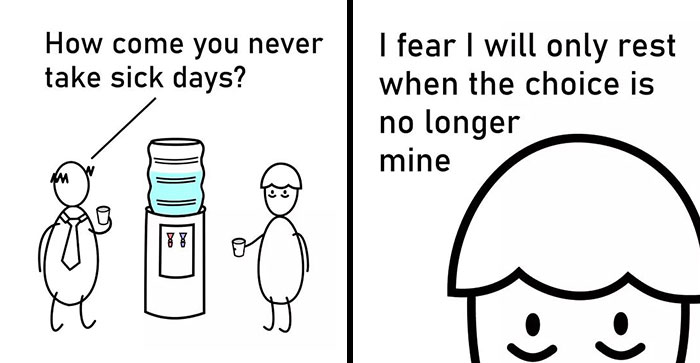 Artist Makes Silly-Looking Comics With Unexpected Twists On Everyday Situations (30 Pics)