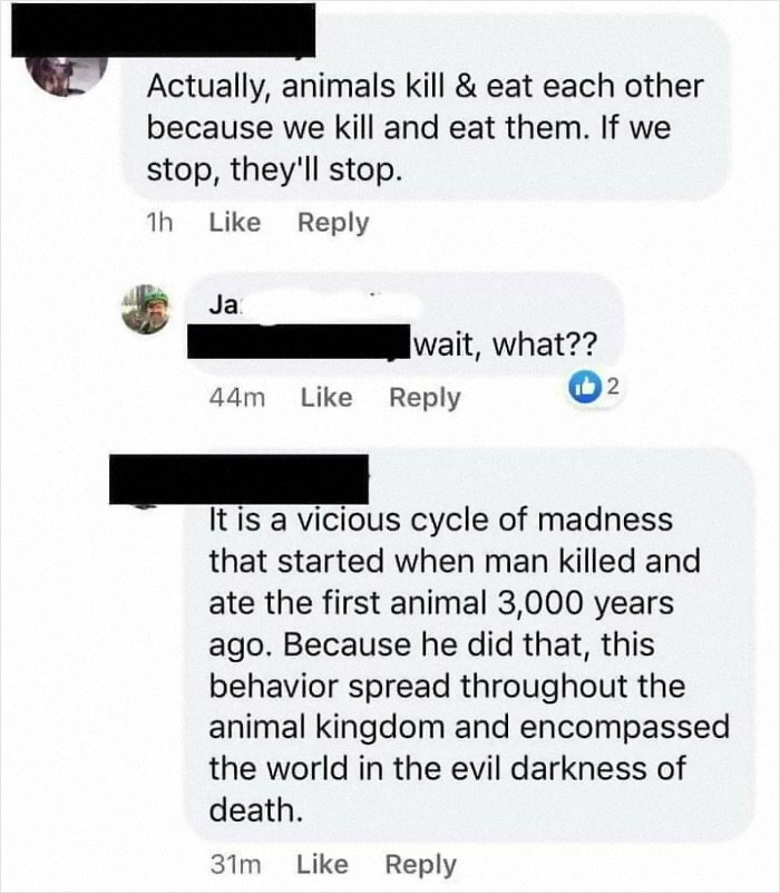 Vegans Forgot To Read Food Chain In Schhol