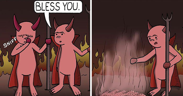 This Artist Makes Comics About Absurd And Fun Situations That Might Make You Laugh (40 Pics)