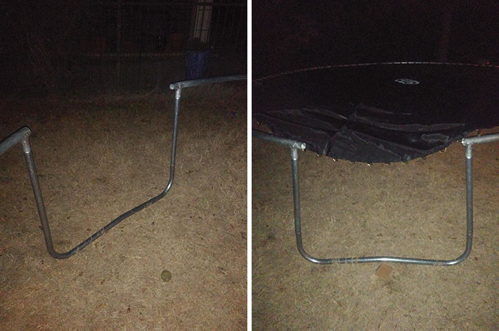 I Tried To Surprise My 7-Year-Old With A Trampoline For Christmas. Missing One Part