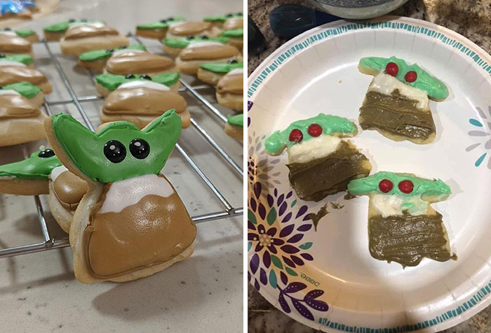 Tried To Make Baby Yoda Cookies Last Christmas