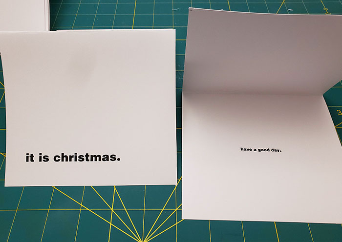 I Made My Own Christmas Cards This Year. Thought I'd Get To The Point