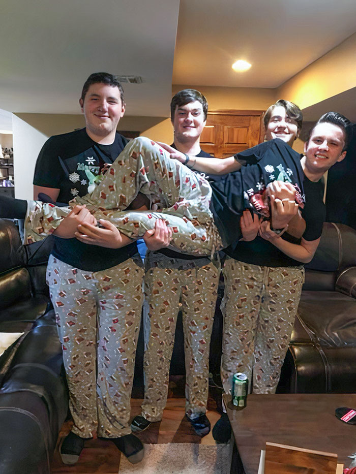 Me And The Guys Got Matching Pajamas Last Christmas, Hope It’s Not Too Late To Share
