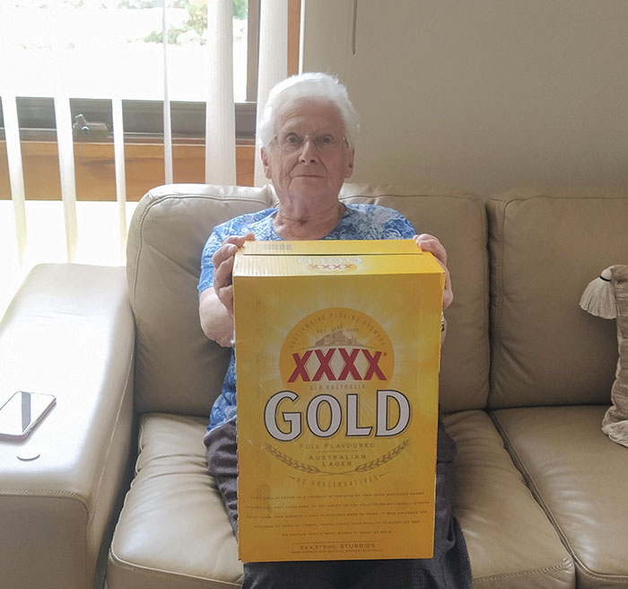 I Buy Nan A Slab (Case) Of Beer Every Xmas. It's The Only Present We'll Buy Anyone Each Year Guaranteed To Be What They Want. Merry Christmas Everyone