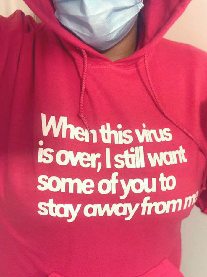 The Sweatshirt A Coworker Gifted Me For Christmas