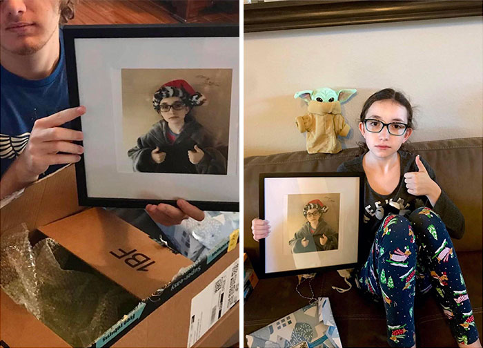 My Daughter Gave My Son A Signed Picture Of Herself For Christmas