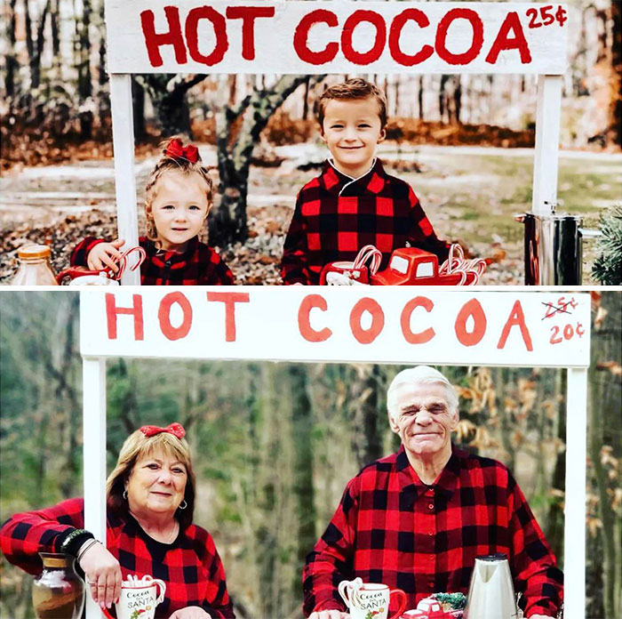 Every Year My Parents Recreate The Christmas Card Our Friends Send Them Of Their Kids, Here’s This Years