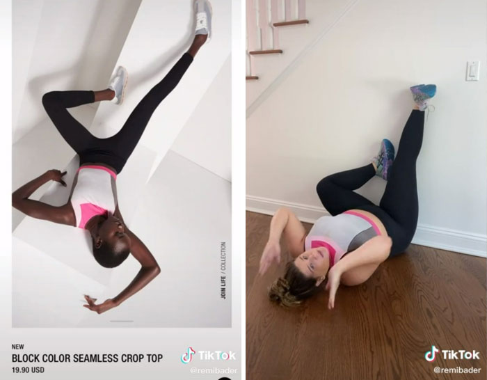 Woman Recreates The Poses Zara Models Do To Show How Dumb And Ridiculous They Are