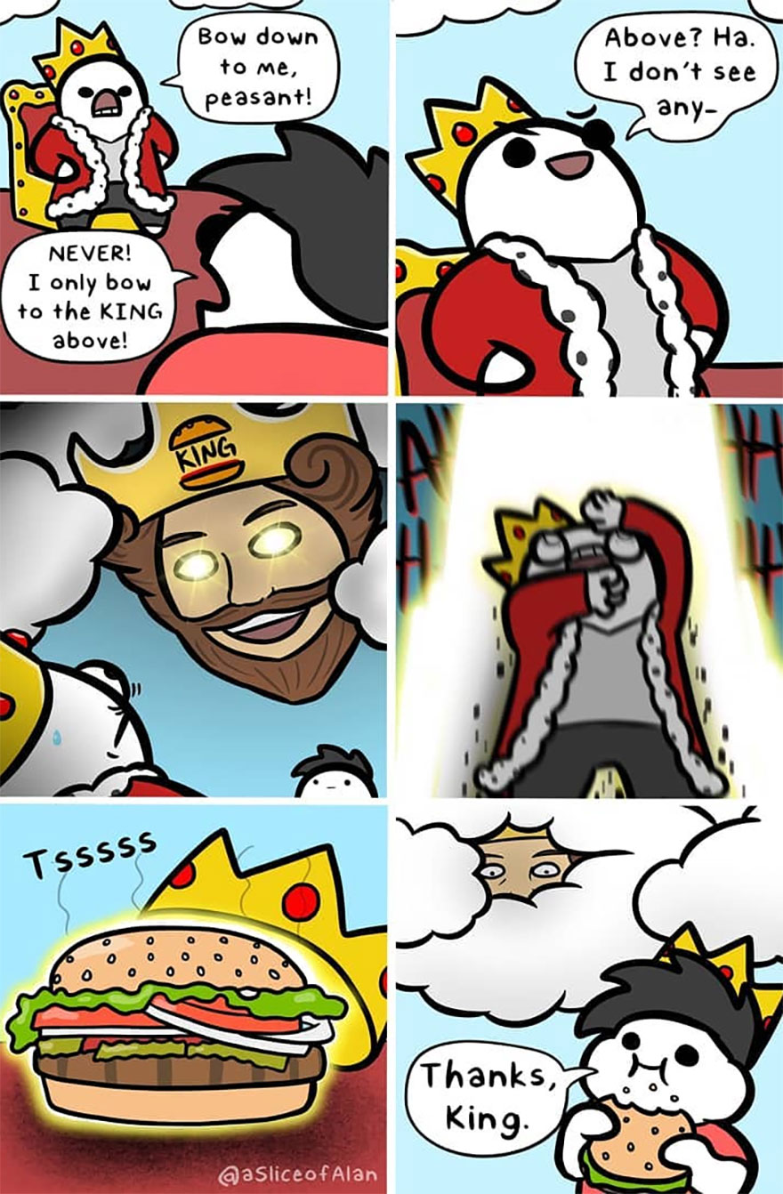 Meet "A Slice Of Alan",the Artist Who Creates Random, Silly And Funny Comics