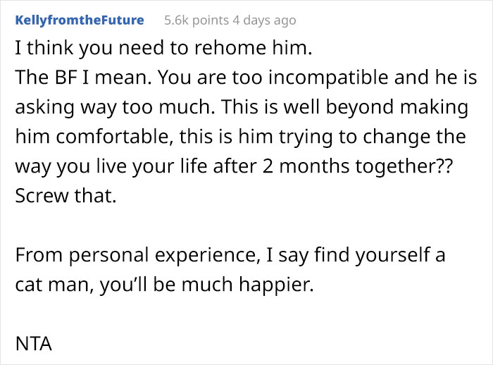 Boyfriend Lists All The Disgusting Things His GF Does With Her Cat, Gets An Instant 'Okay, Bye' Boyfriend Lists All The Disgusting Things His GF Does With Her Cat, Gets An Instant 'Okay, Bye'