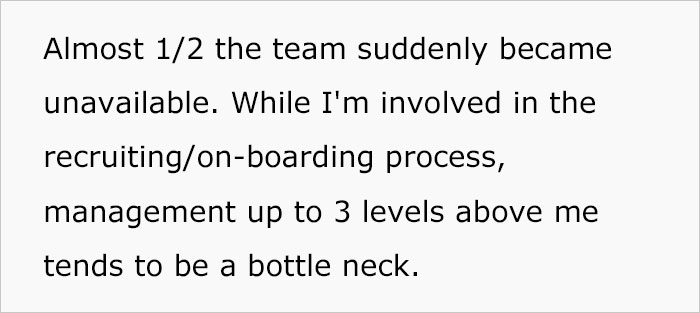 Upper Management Purposely Pauses The Hiring Process To Dump Workload Of 12 On 7, Manager Maliciously Complies And Gets His Staff A Bonus Without Exploiting Them Upper Management Purposely Pauses The Hiring Process To Dump Workload Of 12 On 7, Manager Maliciously Complies And Gets His Staff A Bonus Without Exploiting Them