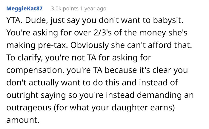 Grandmother asked for two-thirds of the daughter's salary for the upbringing of the grandson, asked if it was wrong