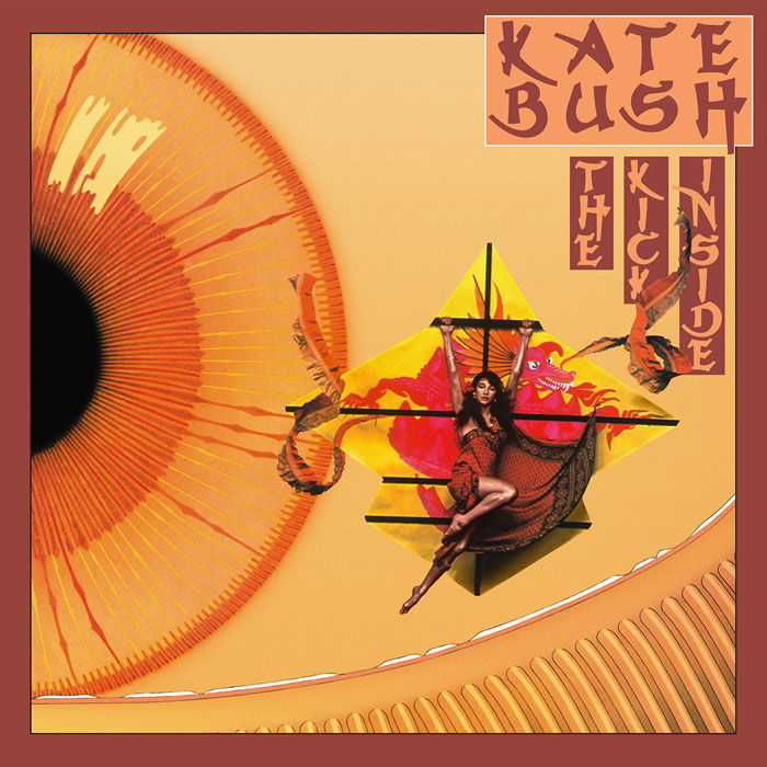 Kate Bush album cover featuring vibrant art and abstract design elements.