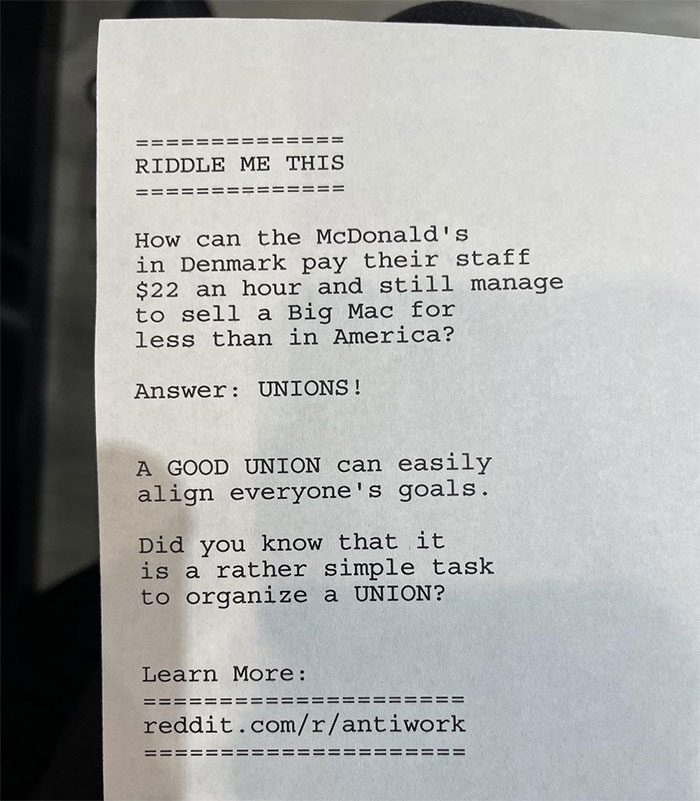 Hackers Attack Businesses' Printers, Make Them Print "Antiwork" Messages Instead Of Receipts