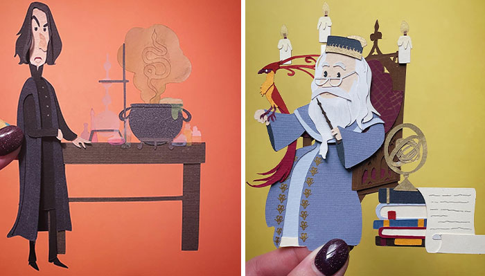 I Used Paper Art To Create The ABCs Of Harry Potter Characters (27 Pics)