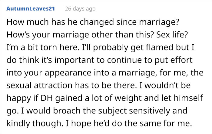 Husband Claims Wife 'Massively' Let Herself Go After Giving Birth, She Asks The Internet What To Do Husband Claims Wife 'Massively' Let Herself Go After Giving Birth, She Asks The Internet What To Do