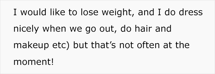 Husband Claims Wife 'Massively' Let Herself Go After Giving Birth, She Asks The Internet What To Do Husband Claims Wife 'Massively' Let Herself Go After Giving Birth, She Asks The Internet What To Do