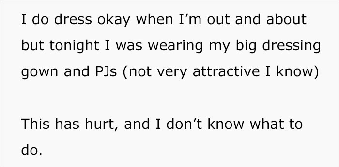 Husband Claims Wife 'Massively' Let Herself Go After Giving Birth, She Asks The Internet What To Do Husband Claims Wife 'Massively' Let Herself Go After Giving Birth, She Asks The Internet What To Do