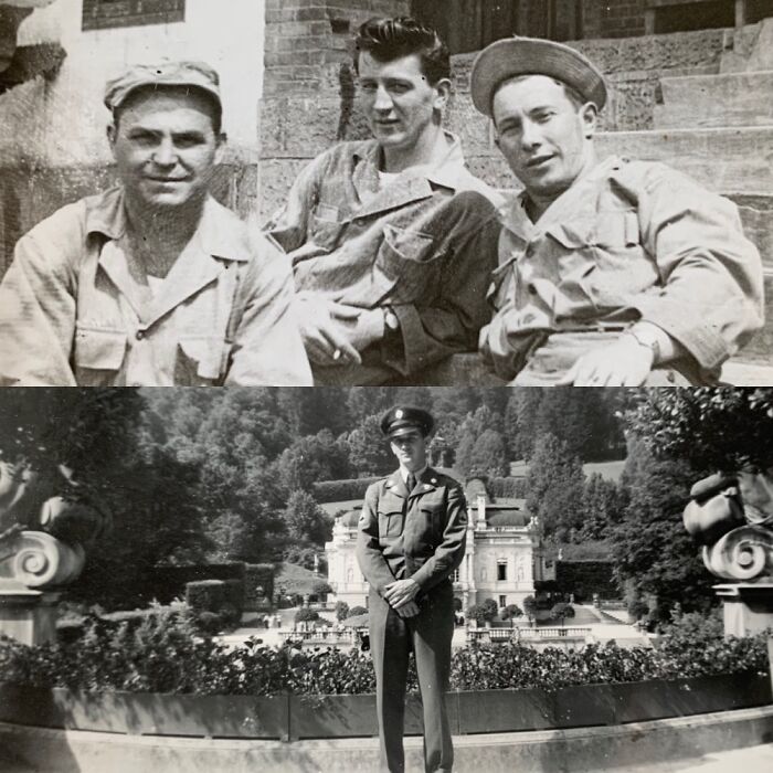 My Grandpa, Master Sargent Cic Us Army. (Top, Center - 1949, China), (Bottom - 1952, Germany)