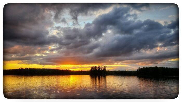 Sunset At Draper Lake, Perth Road Village, Ontario