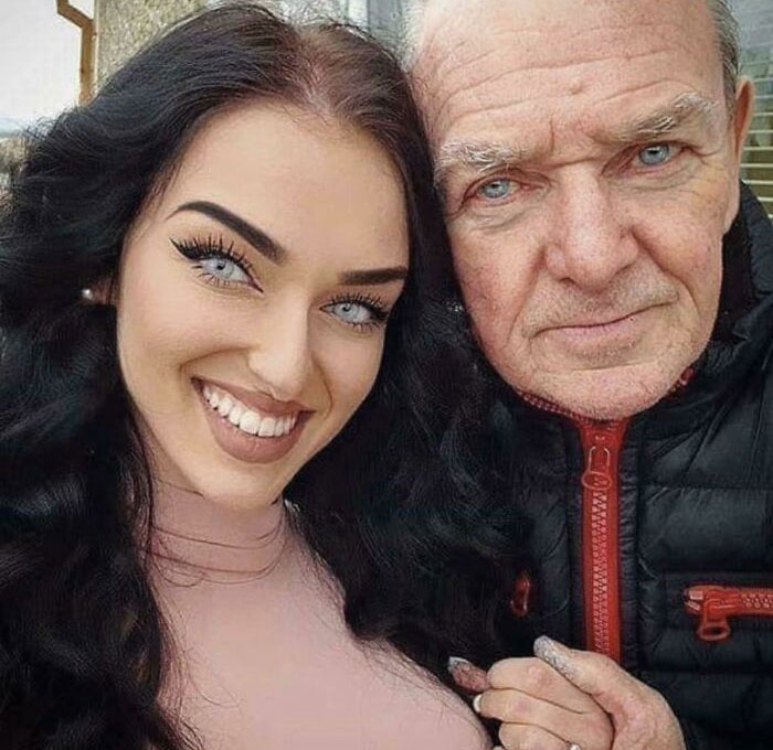 Photoshopped Herself Into Oblivion, Grandpa Can Stay Lookin Old Af