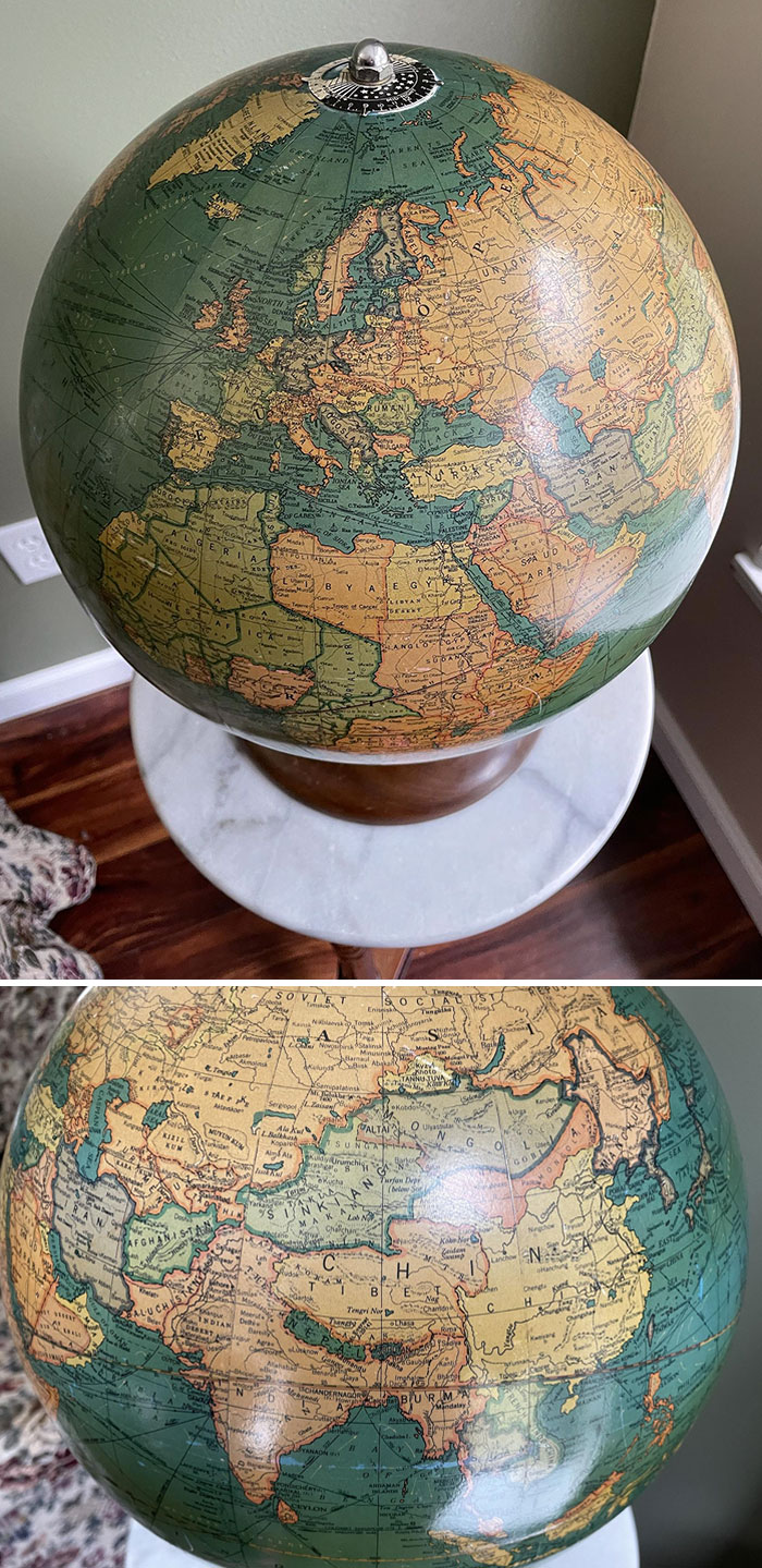 My Husband Found A Pre-WWII Globe At Goodwill