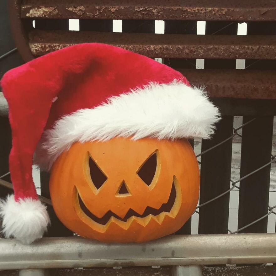 Jack At The Wrecking Yard -I Take Photos Of A Jackolantern At The Wrecking Yard I Work At And Share On My Instagram Account